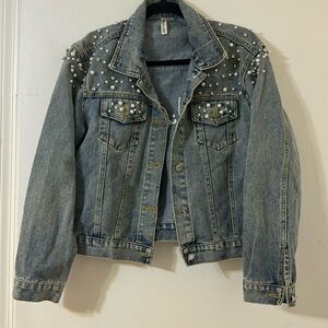 Wifey Jean jacket. Loose fitting